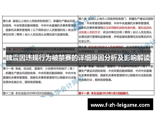 魏震因违规行为被禁赛的详细原因分析及影响解读